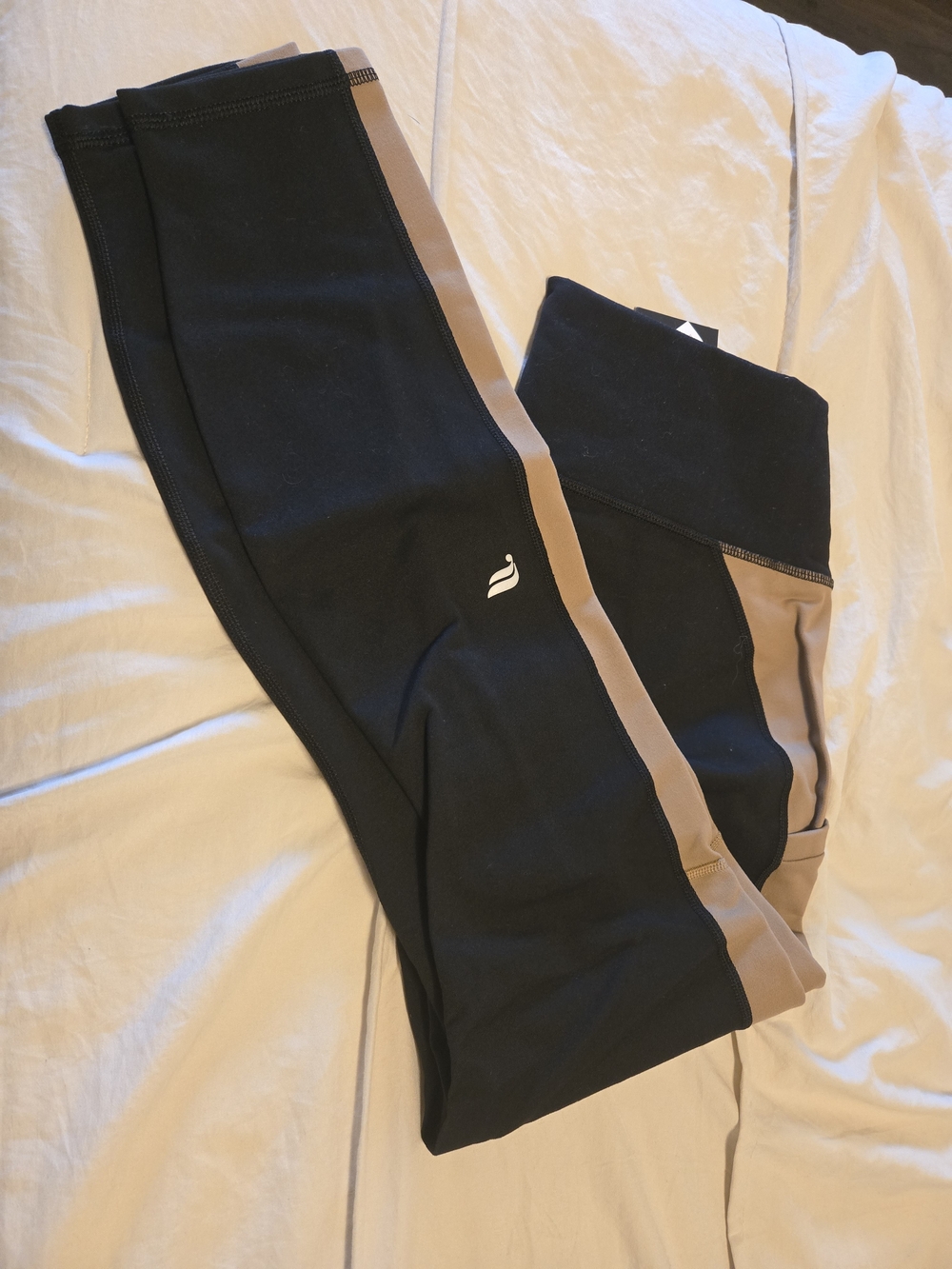 Black and Tan Kids Active Leggings - Brand Not Visible